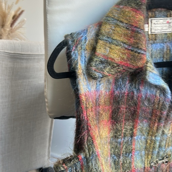 Vintage Andrew Stewart Mohair/Wool Multicolour Sleeveless Vest Woven in Scotland - Picture 6 of 16